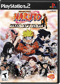 Naruto Ultimate Ninja PAL Playstation 2  box art